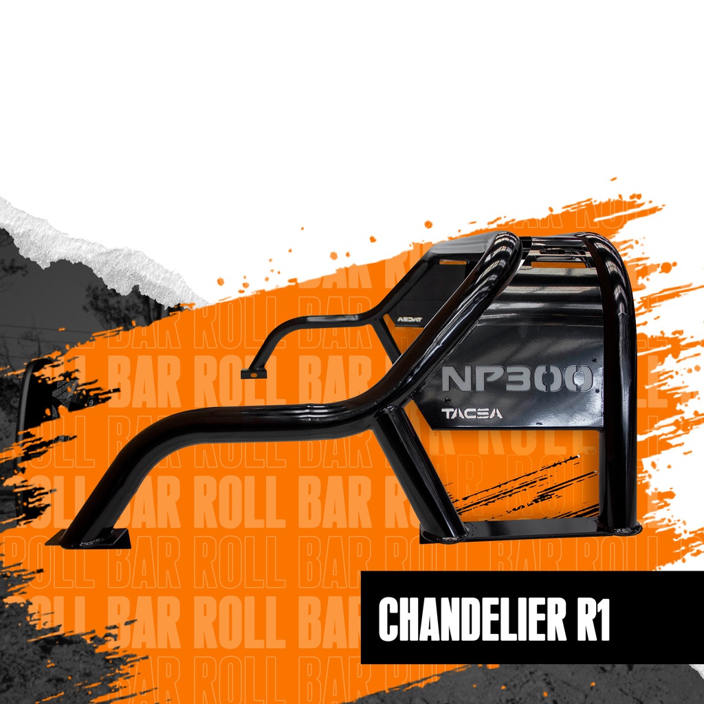 Roll Bar Sport Chandelier H1 Para Pick Up Negro
