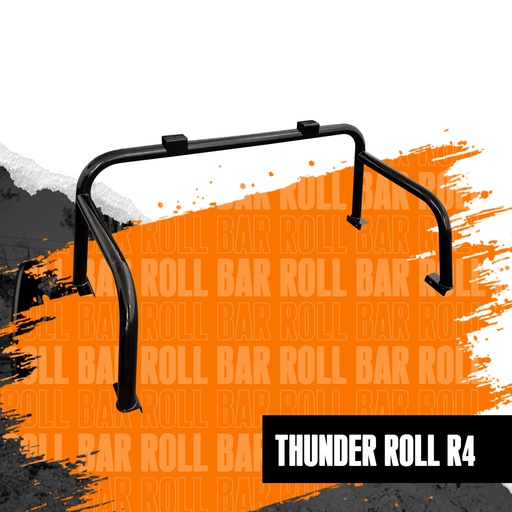Roll Bar Porteria Thunder Roll R4 para Pick Up Negro