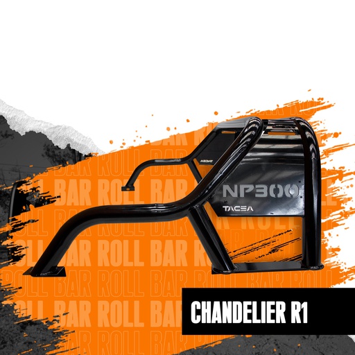 Roll Bar Sport Chandelier H1 Para Pick Up Negro